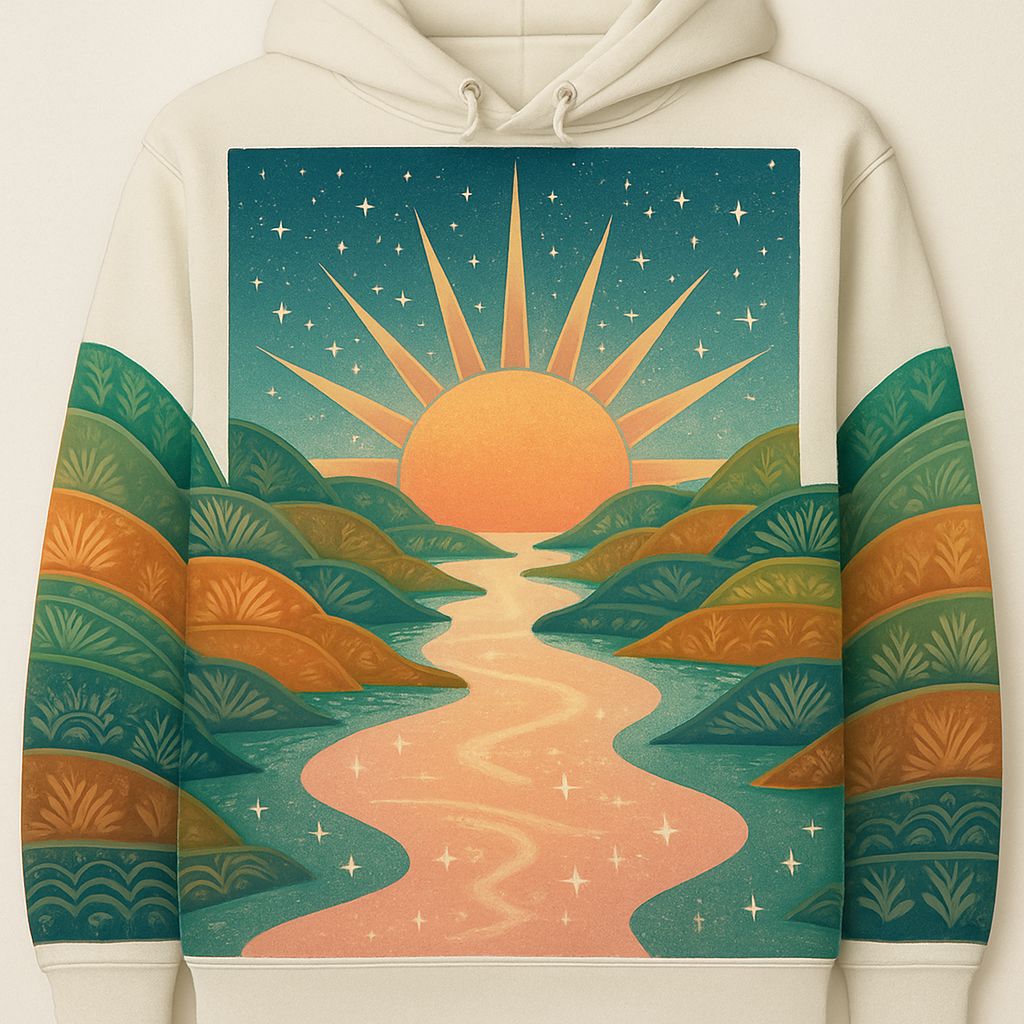 Sunriver At Celestial Dawn paint by color