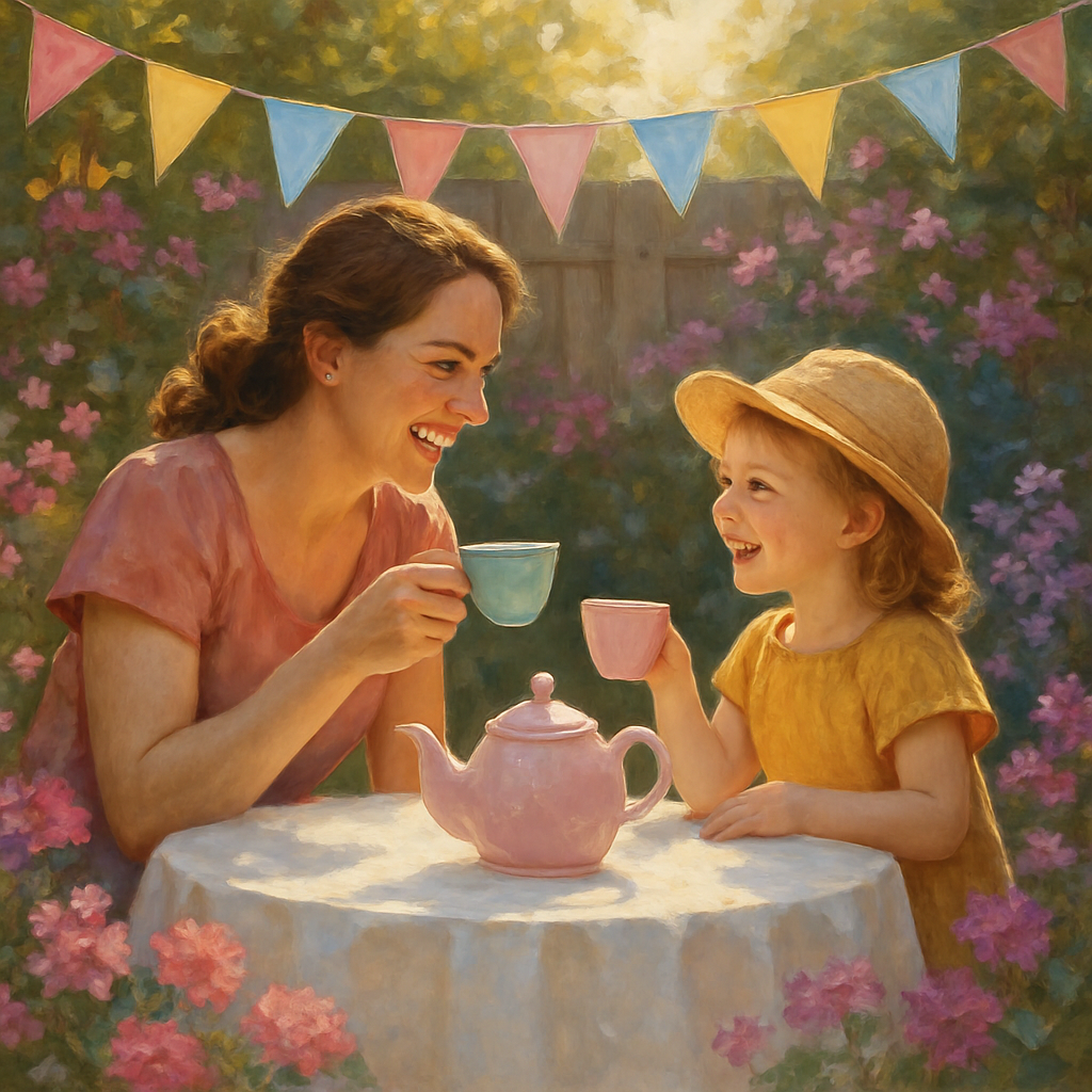Garden Tea Party Of Little Confidences DIY paint by diamonds
