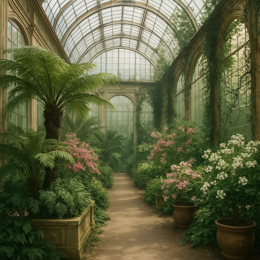 Royal Botanic Garden Edinburgh Temperate Glasshouse painting diamond kit