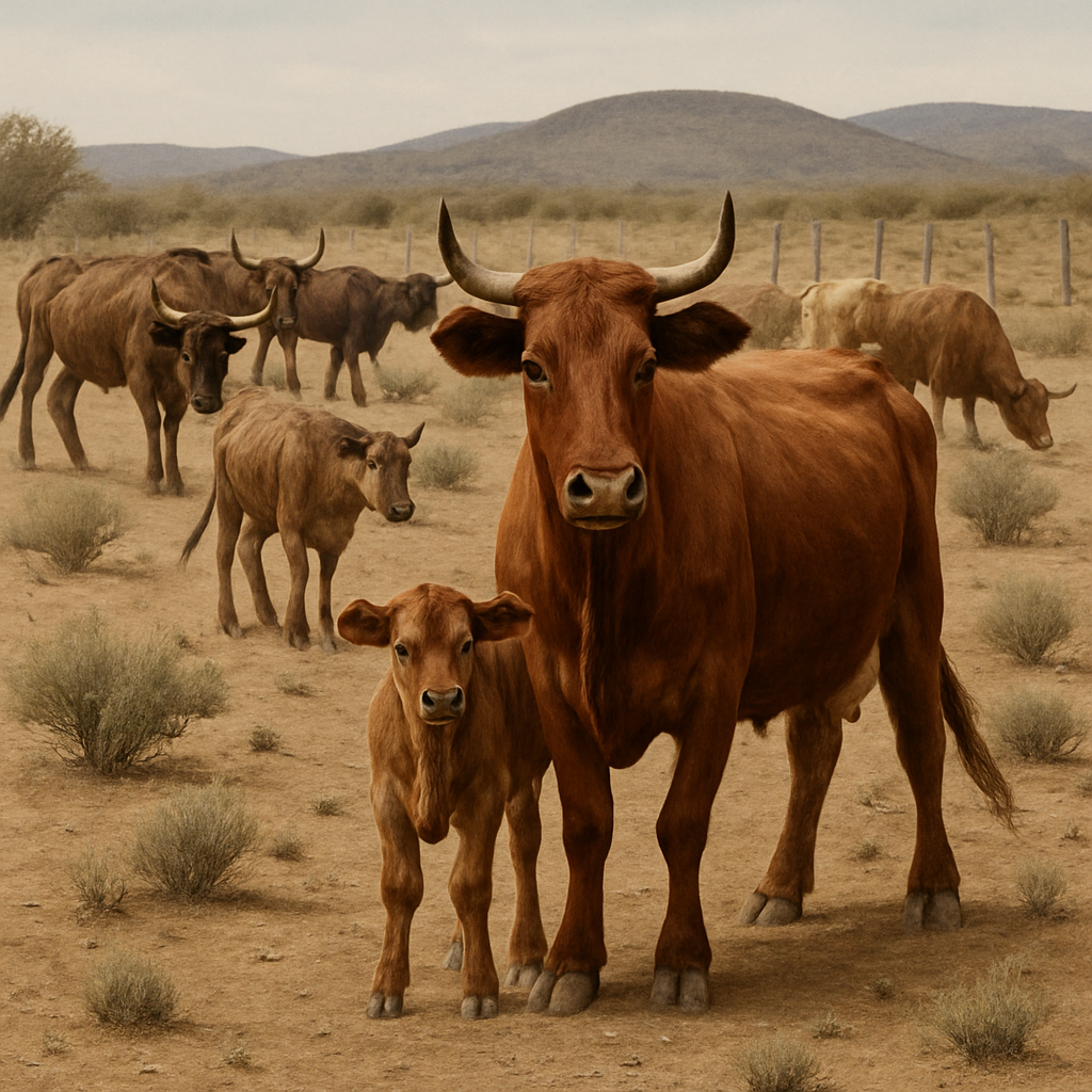 Criollo Cattle Latin America paint by color