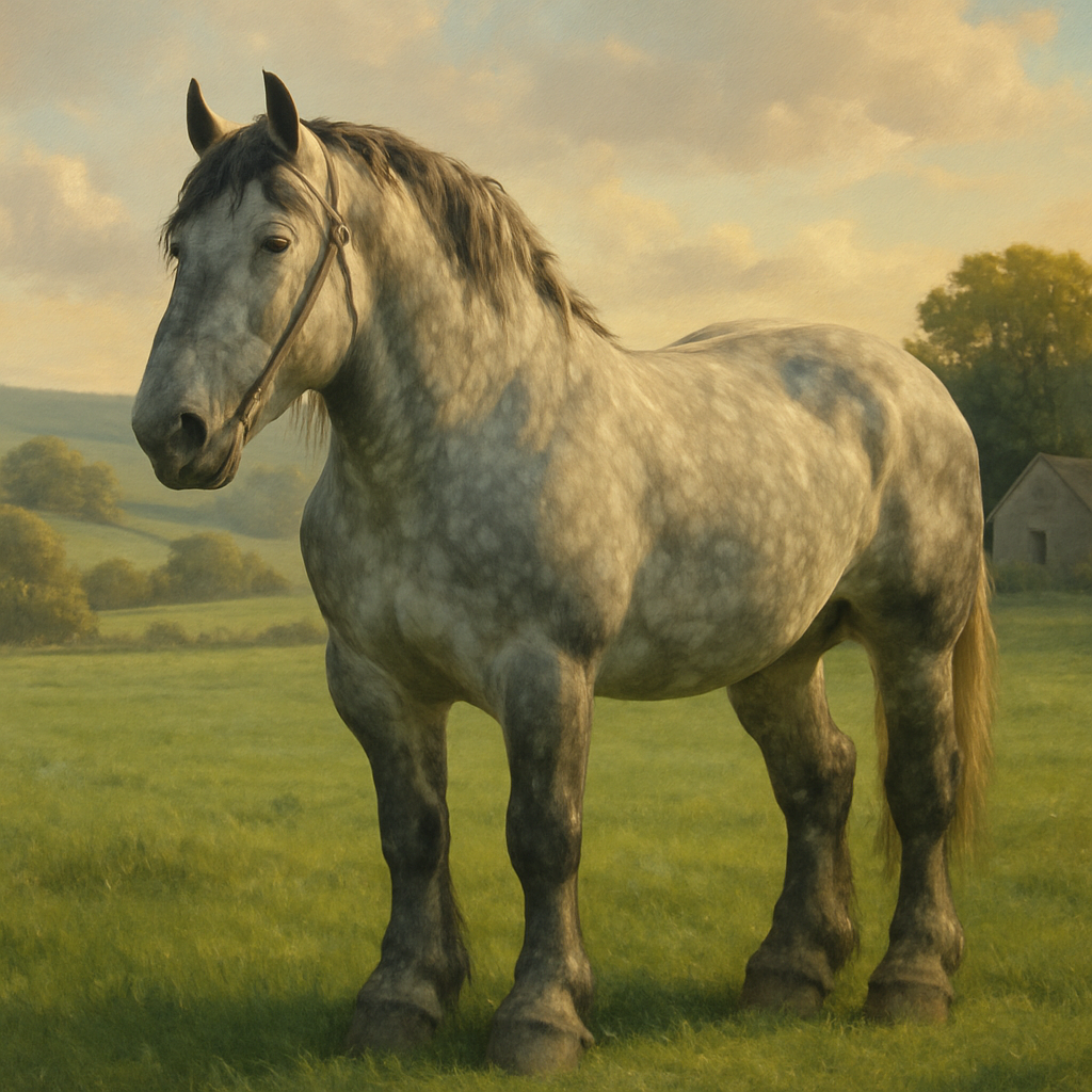 Percheron Draft Horse diamond painting