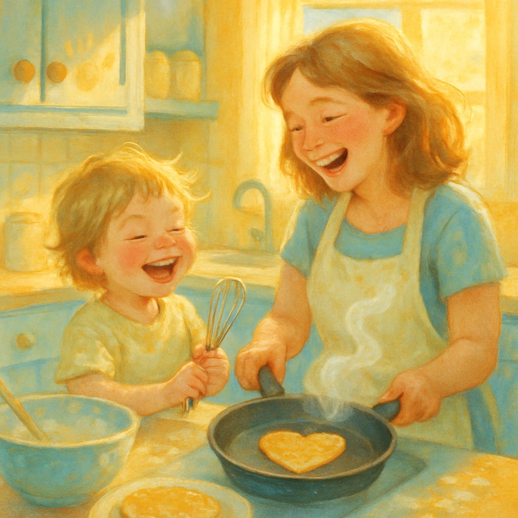 Morning Sunbeams Over Pancakes A Kitchen Kingdom For Two paint by diamond