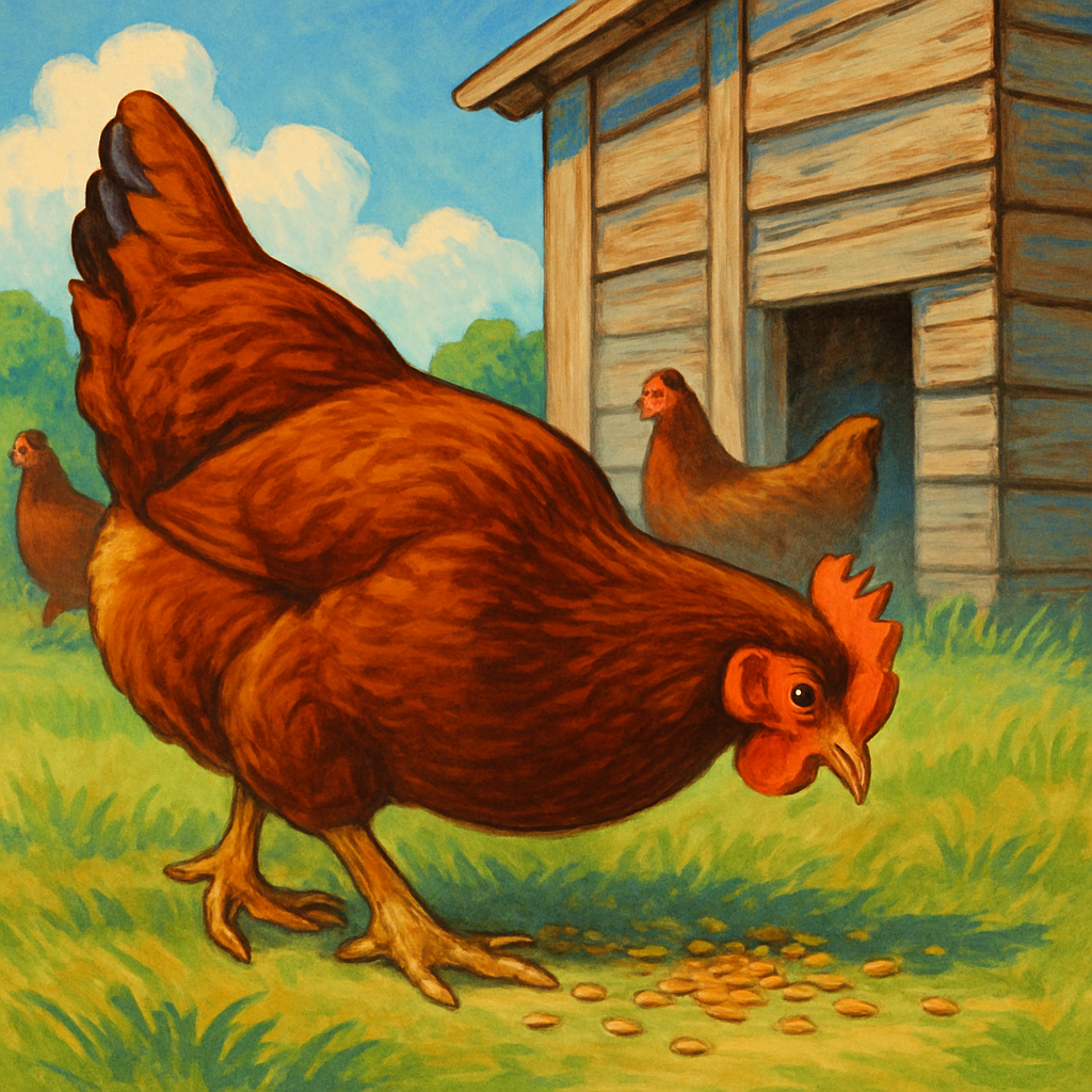 Rhode Island Red Chicken Hen Paint by diamonds art