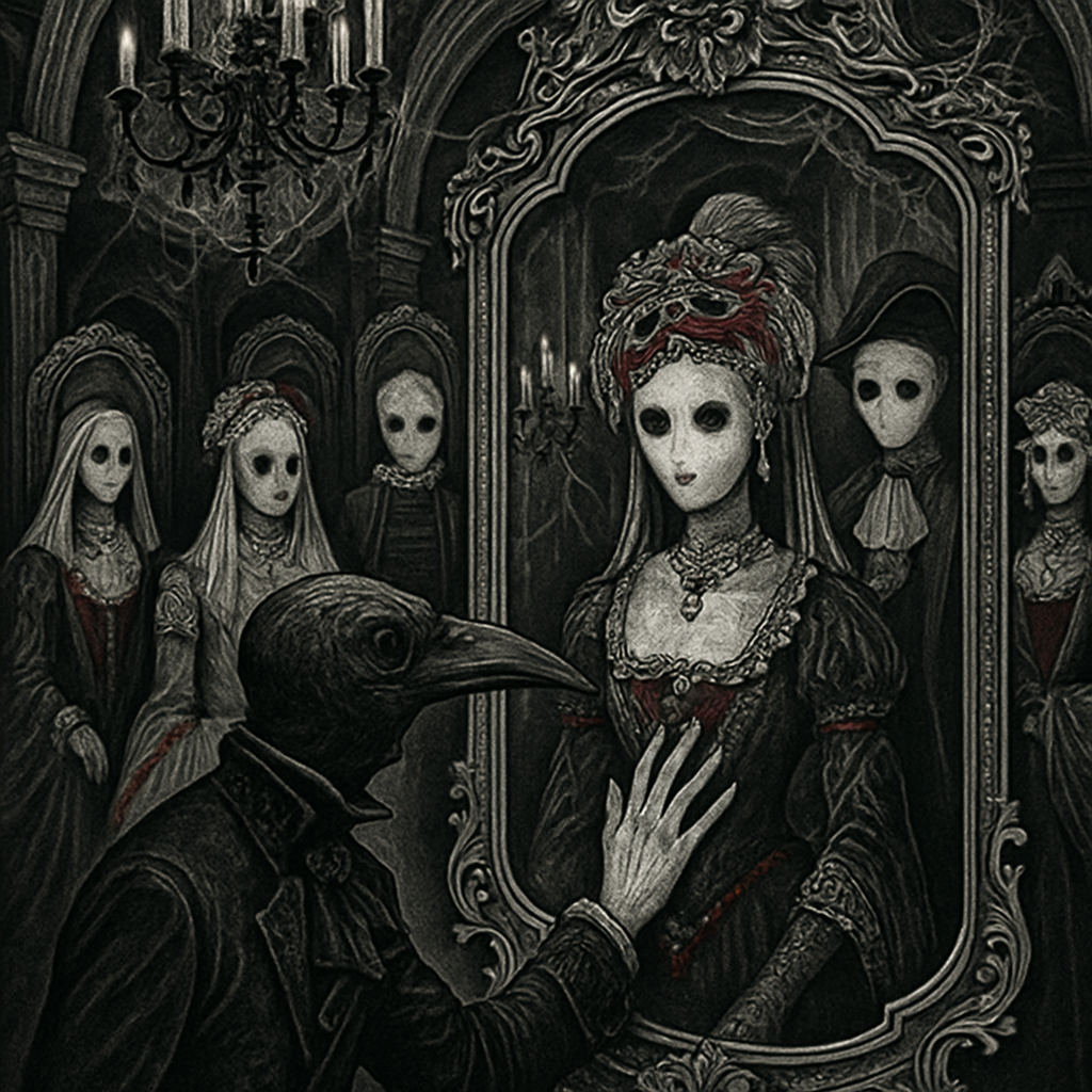 Masquerade Of The Mirror Ghosts Paint by diamonds art