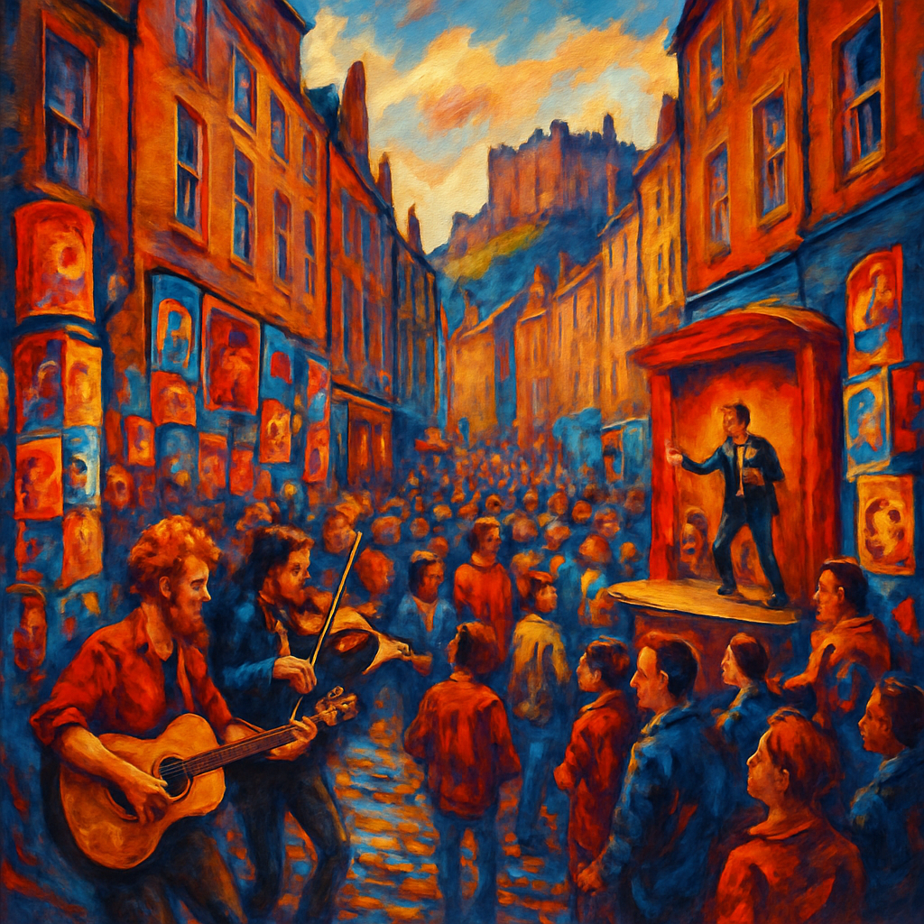 Edinburgh Festival Fringe Scotland Painting by diamonds kit