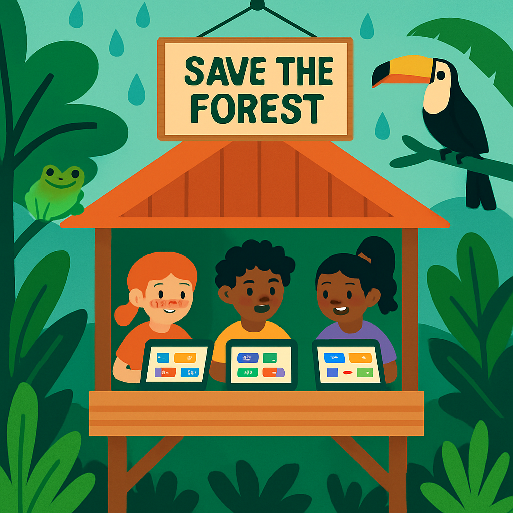 Rainforest Code Lab Paint by diamonds art