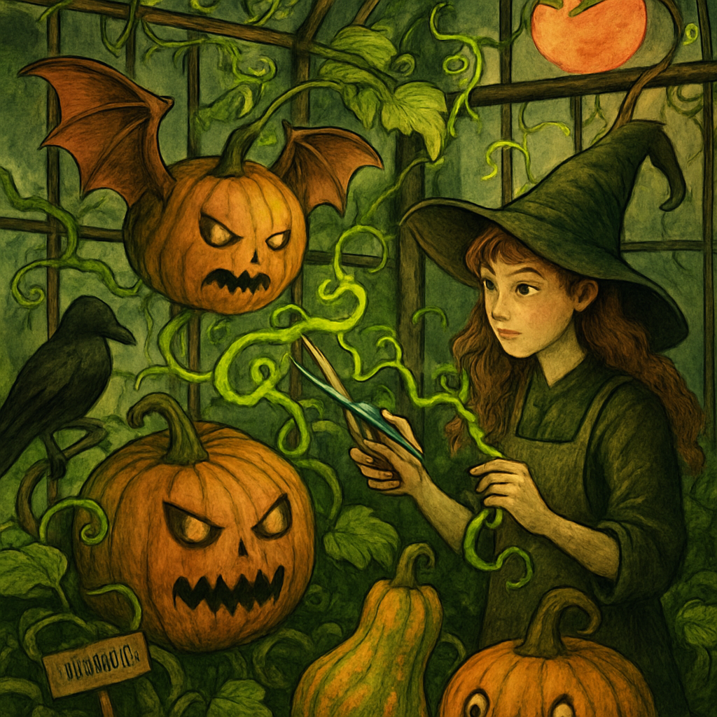 Witchs Greenhouse Of Cursed Gourds painting diamond kit