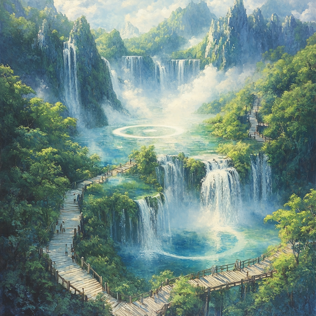 Plitvice Lakes National Park Croatia diamonded painting kits