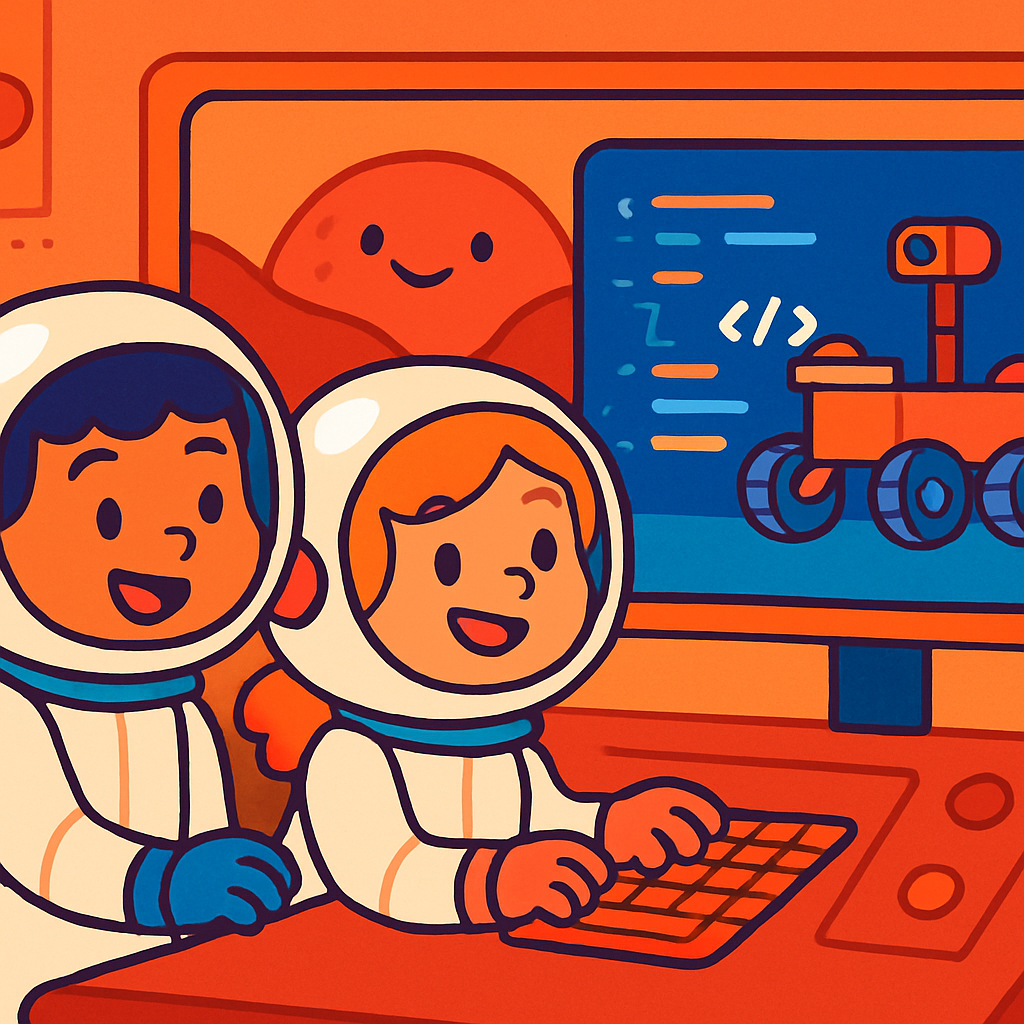 Mars Rover Coding Kids Paint by diamonds kits