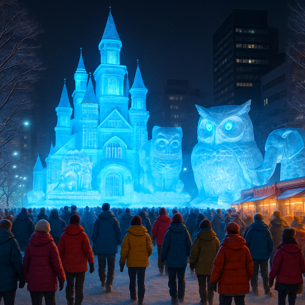 Sapporo Snow Festival Japan painting diamond kit