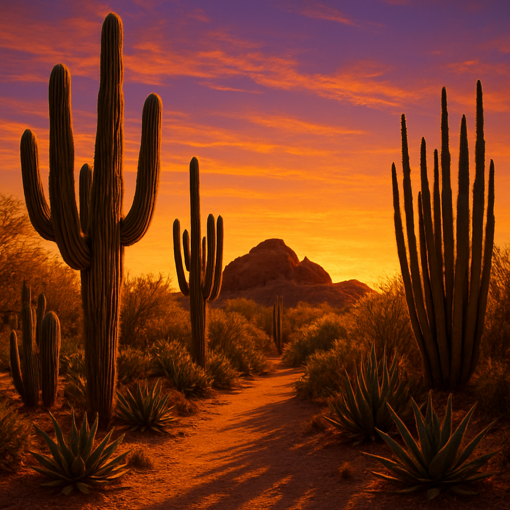 Desert Botanical Garden Phoenix USA painting diamond kit
