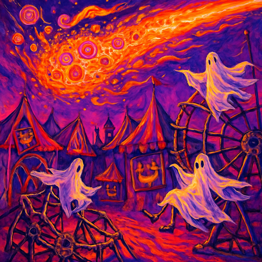 Candy Comet Over The Phantom Carnival diamonded painting kits