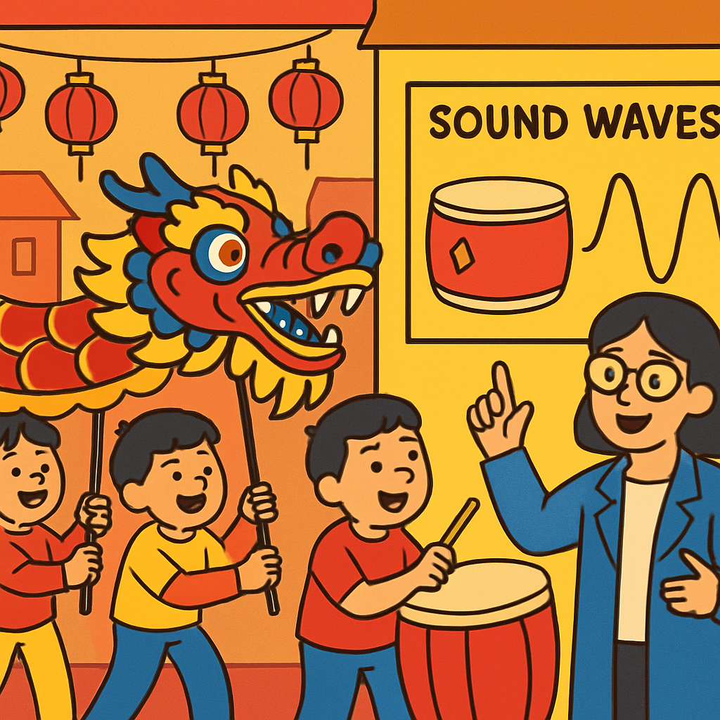 Lunar New Year Dragon Science Parade Painting by diamonds kit