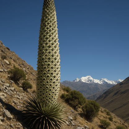 Puya Raimondii Queen Of The Andes Peru paint by diamond