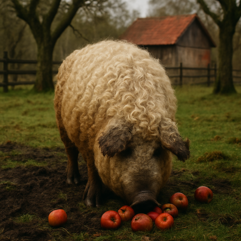 Mangalitsa Pig Hungary paint by diamonds
