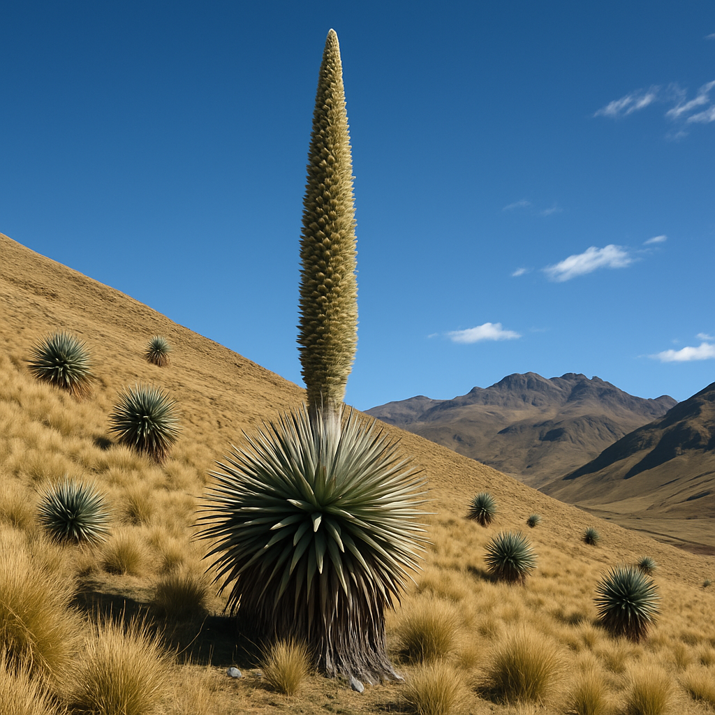 Puya Raimondii Andes Painting by diamonds kit
