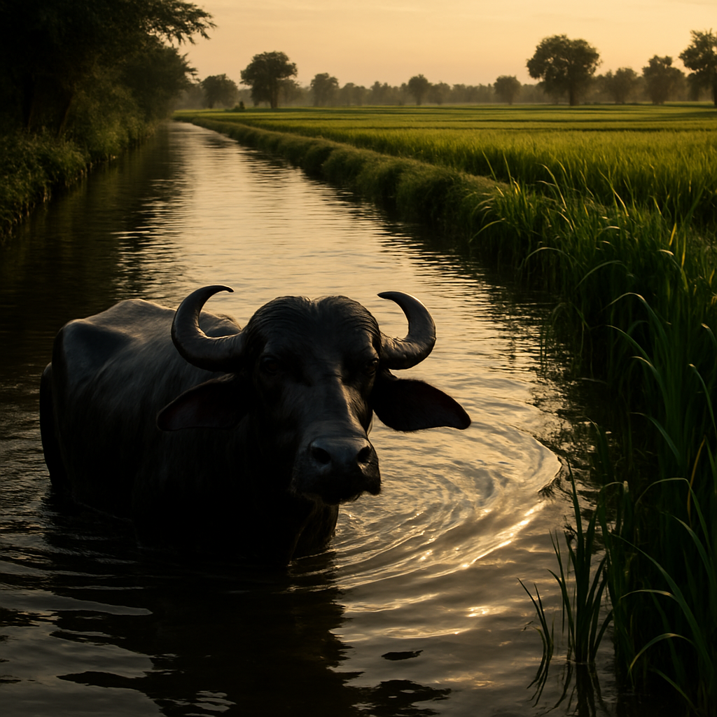Murrah Water Buffalo Paint by diamonds art