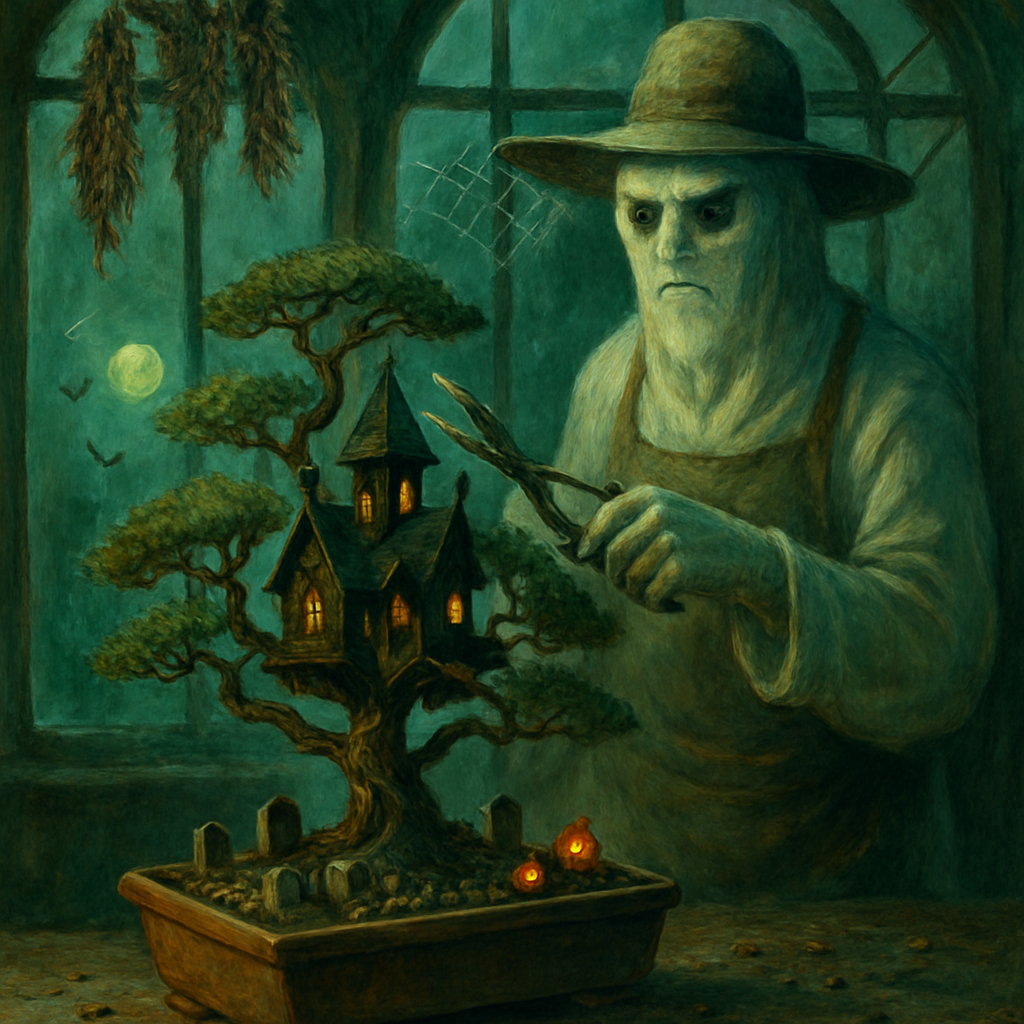The Haunted Bonsai Greenhouse painting diamond kit