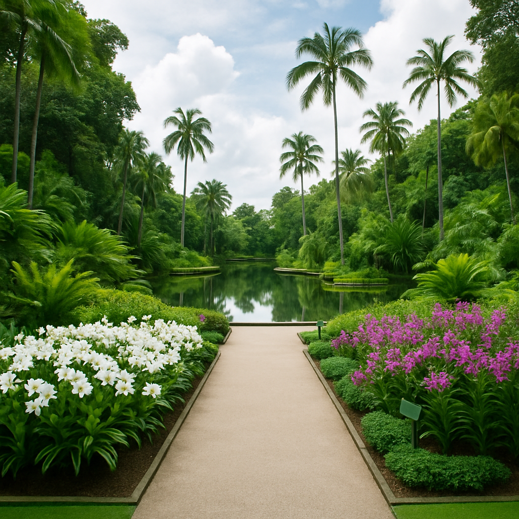 Singapore Botanic Gardens paint by diamond