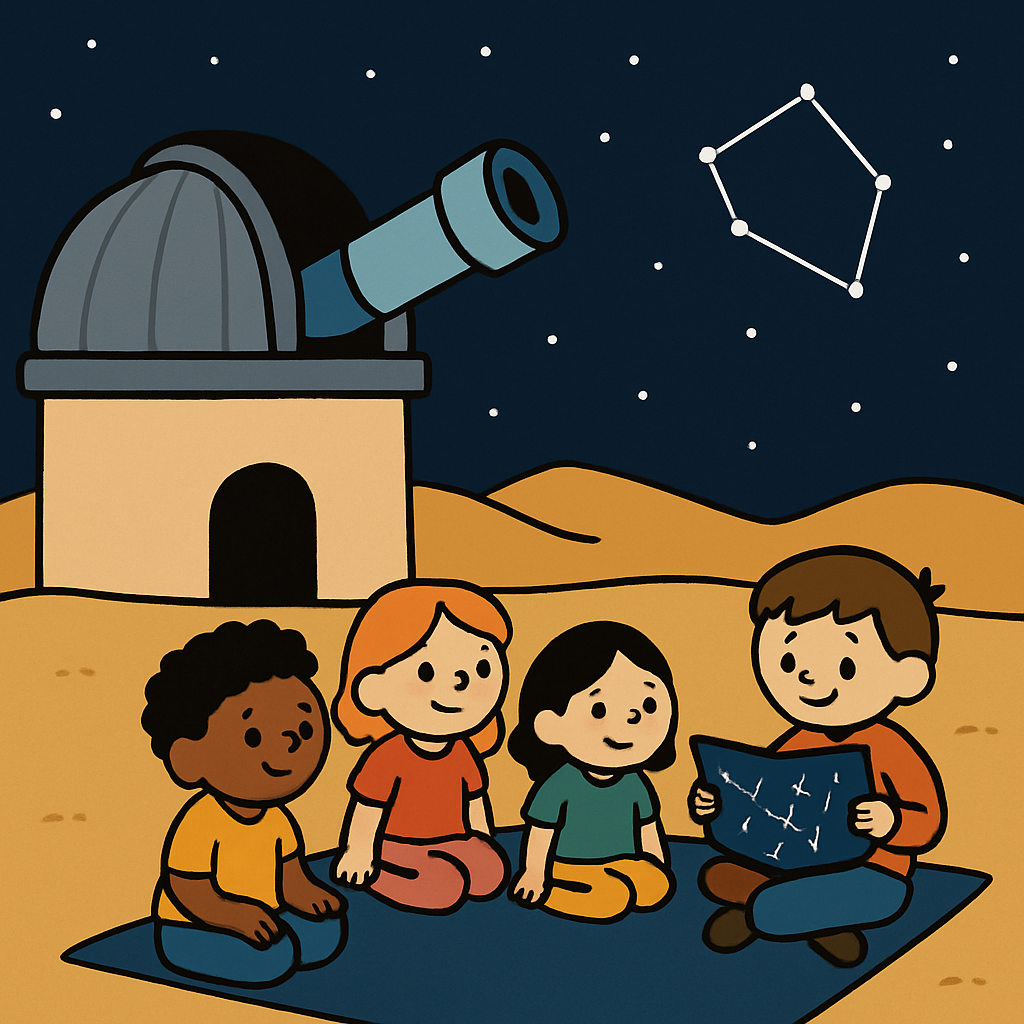 Stargazer Storytime At The Desert Observatory Paint by diamonds kits