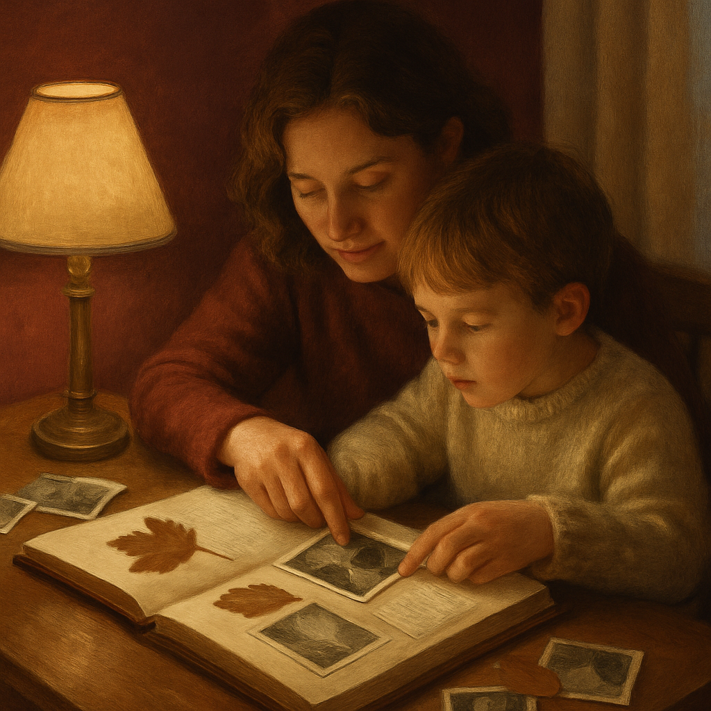 Burgundy Memory Lanterns: A Scrapbook That Holds Every Season Paint by diamonds art