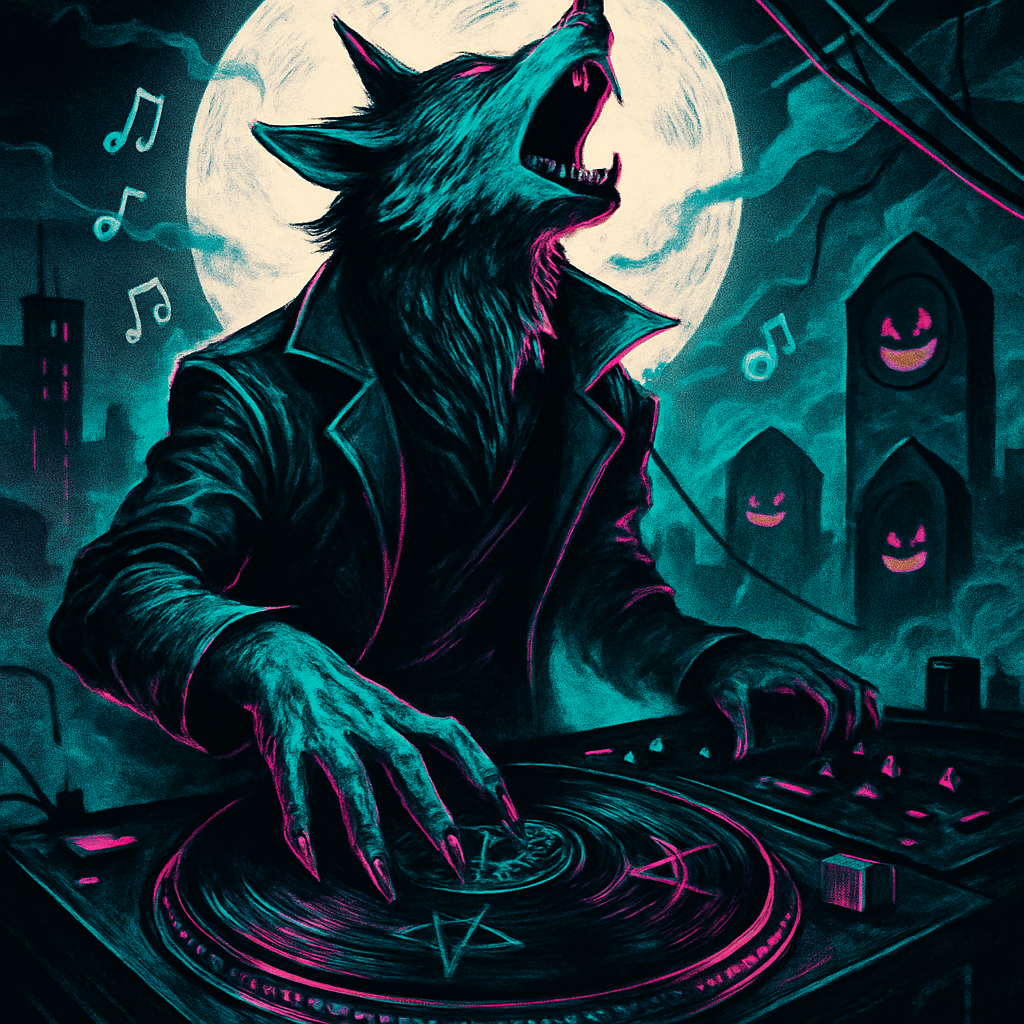 The Werewolf Vinyl Record Howl Paint by diamonds kits
