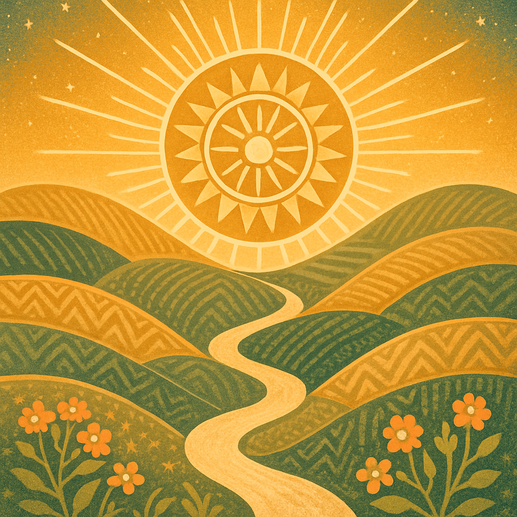 Sunwheel Meadow At First Light paint by diamond