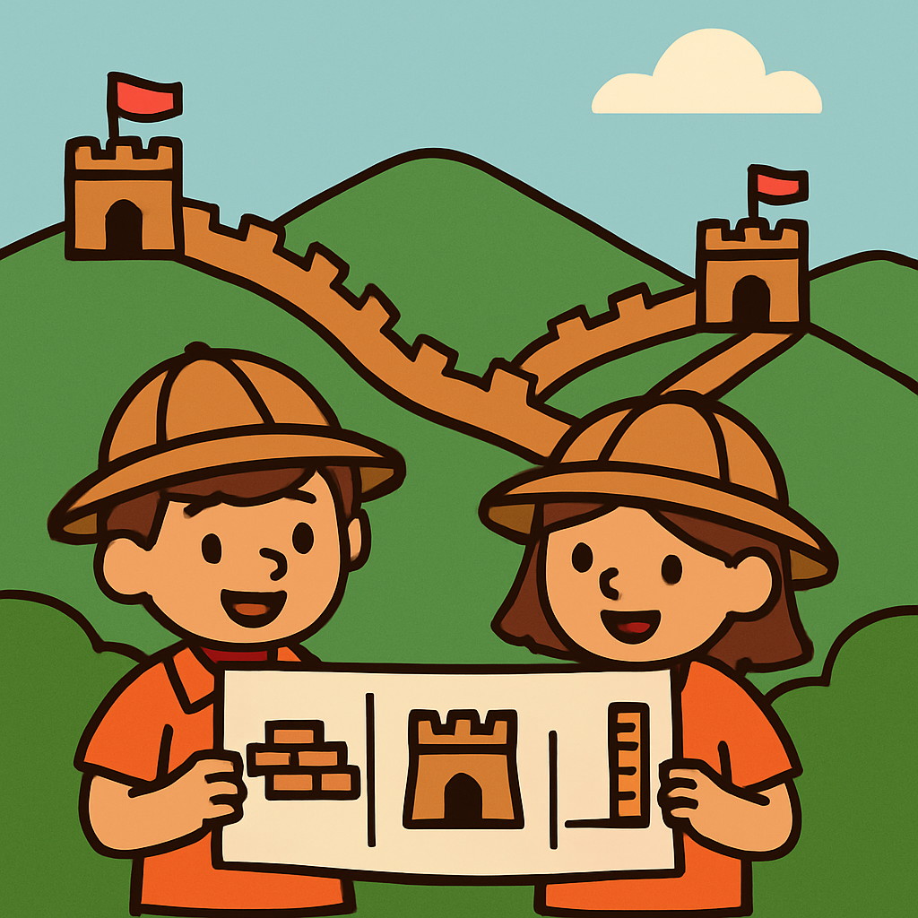 Great Wall Time Travelers Map Ancient Engineering diamonded painting kits