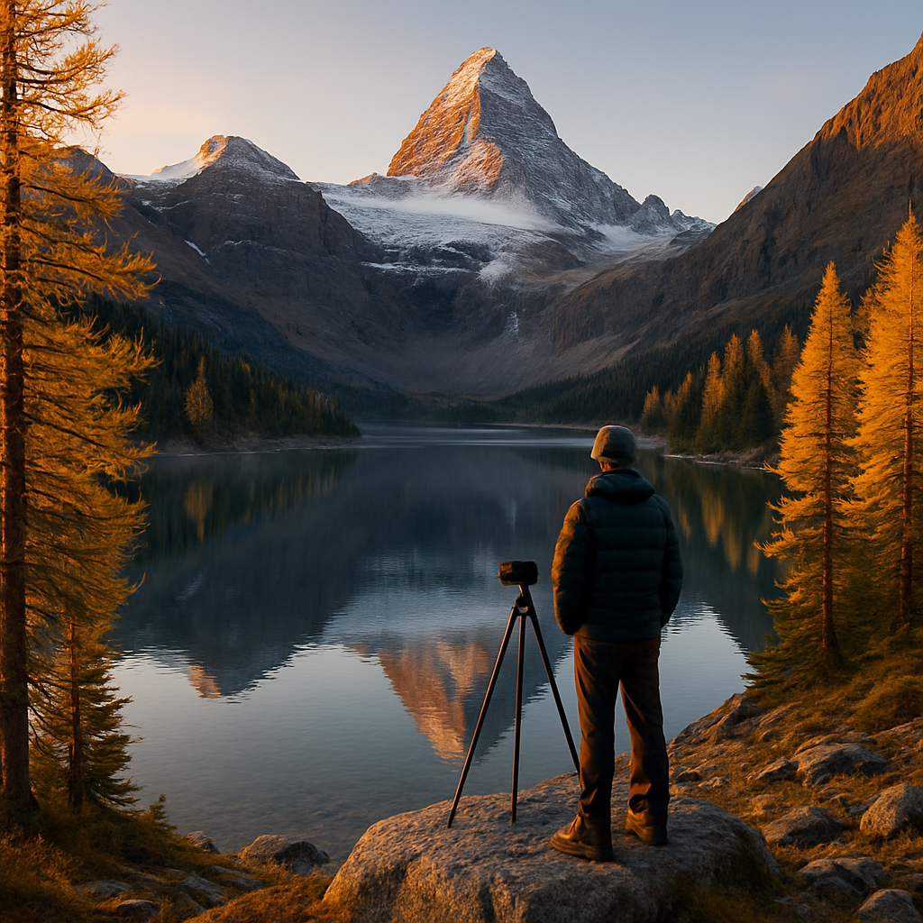 Autumn Dawn On Mount Assiniboine And Sunburst Lake Paint by diamonds kits