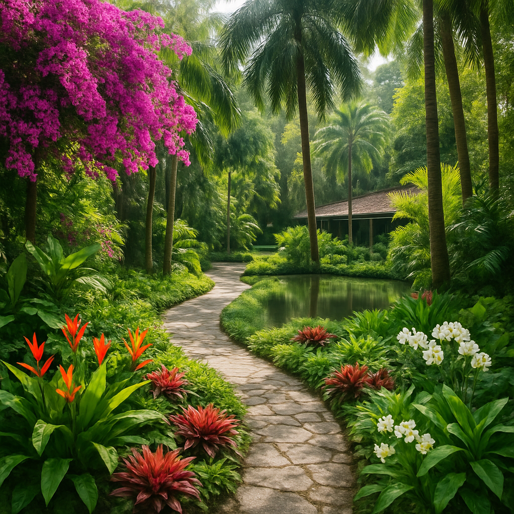Jardin Botanico Nacional Dr Rafael M Moscoso Painting by diamonds kit