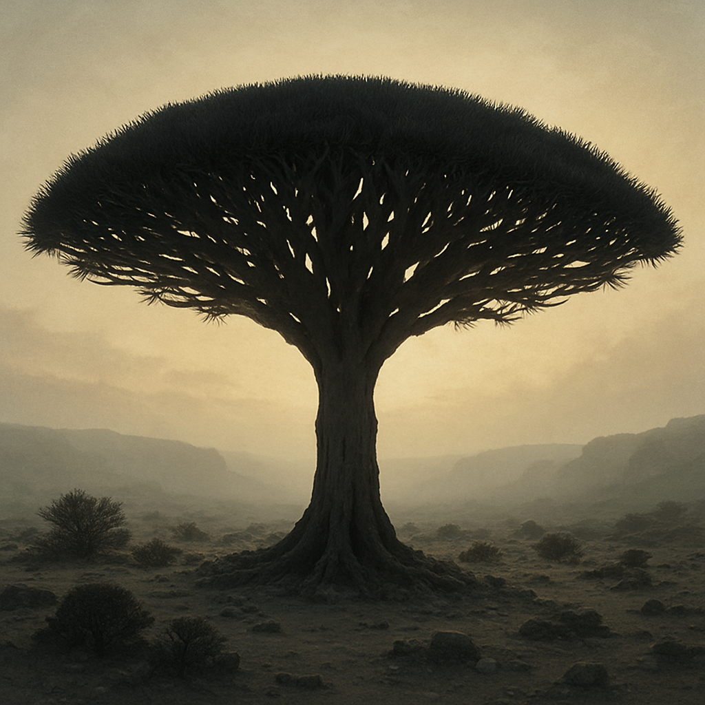 Dragon Blood Tree Dracaena Cinnabari Paint by diamonds art