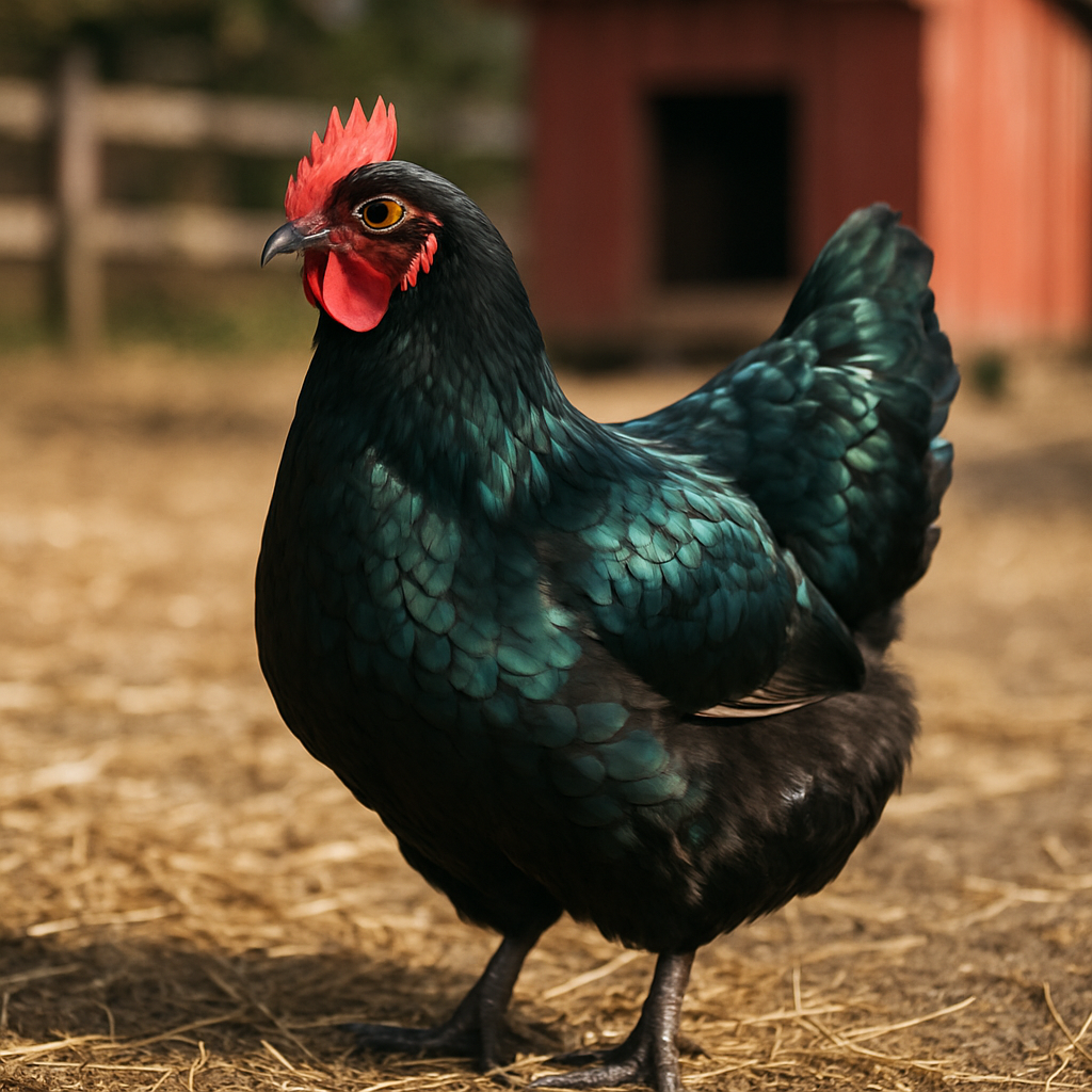 Australorp Chicken paint by diamonds