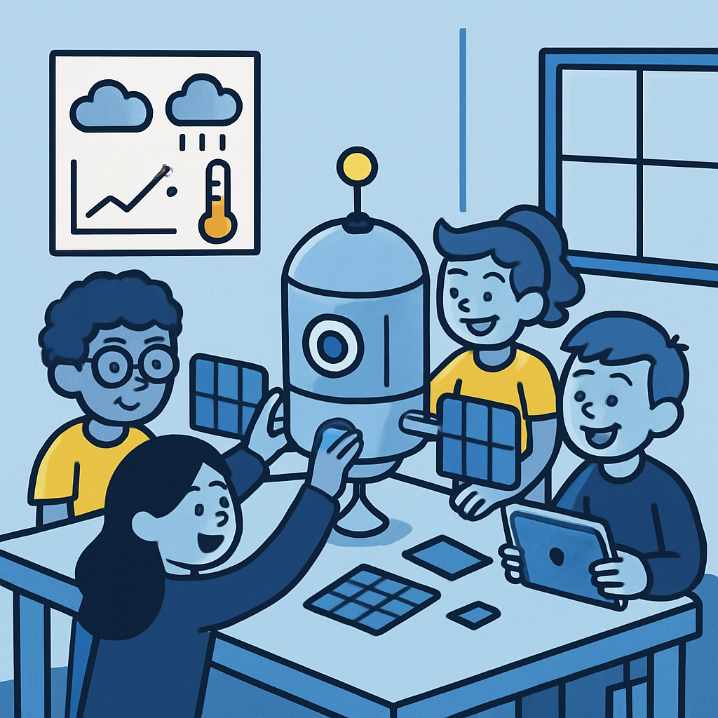 Code Club Builds A Friendly Weather Satellite diamond painting