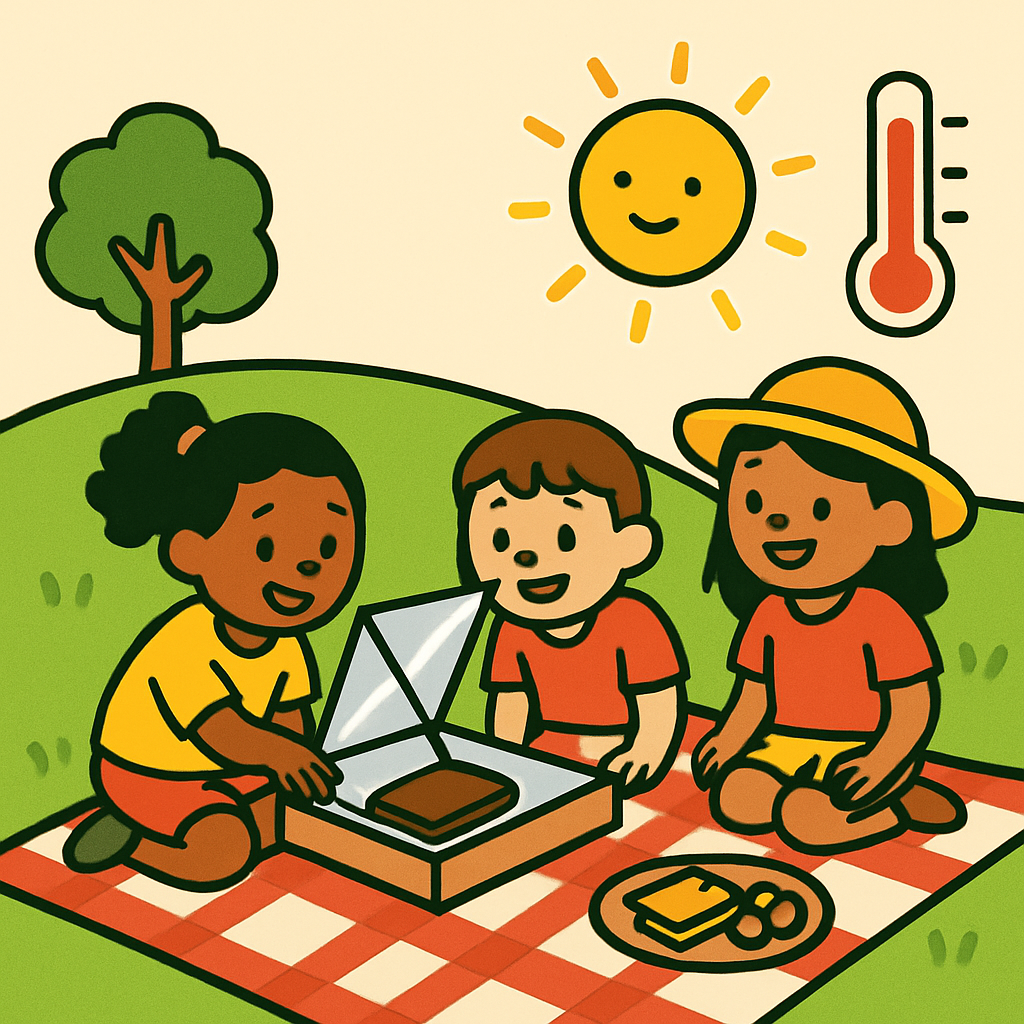 Inventors Picnic With Solar Oven Smores diamond painting
