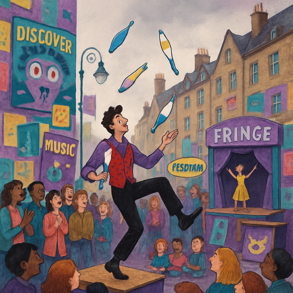 Fringe Festival In Edinburgh Scotland painting diamond kit