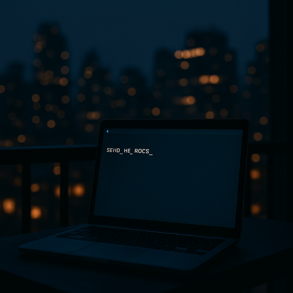 Cursor Blinking In Urban Night diamonded painting kits