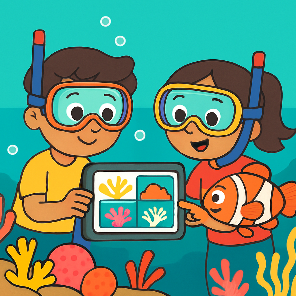 Coral Reef Rescue Lab painting diamond kit