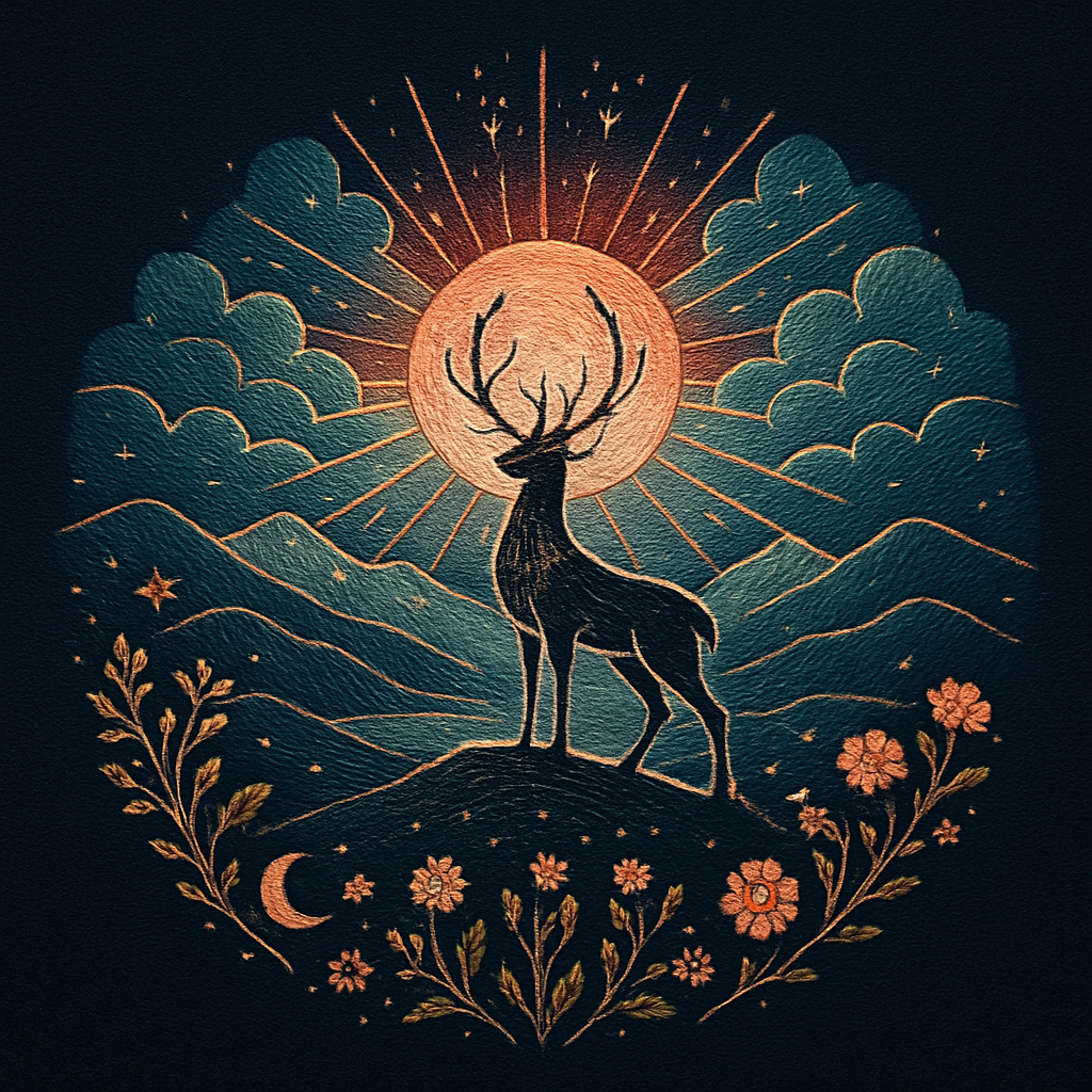 Sunrise Loom Deer Of The High Ridges DIY paint by diamonds