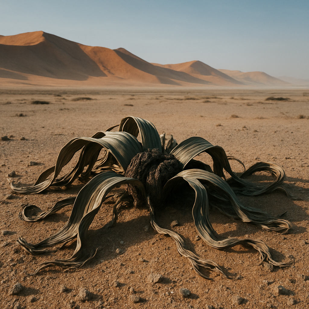 Welwitschia In The Namib Desert paint by color