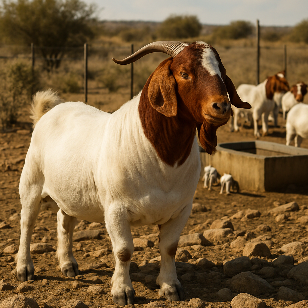 Boer Goat paint by diamond