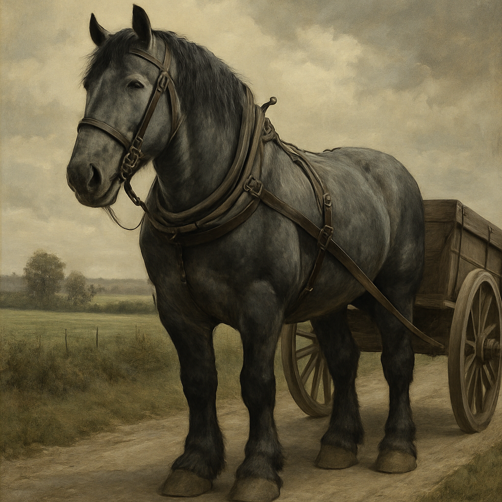 Percheron Horse diamond painting