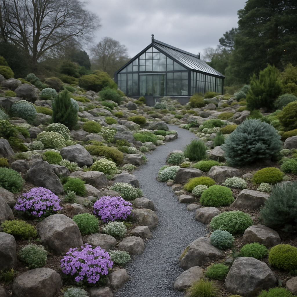 Royal Botanic Garden Edinburgh Rock Garden And Alpine Houses diamond painting