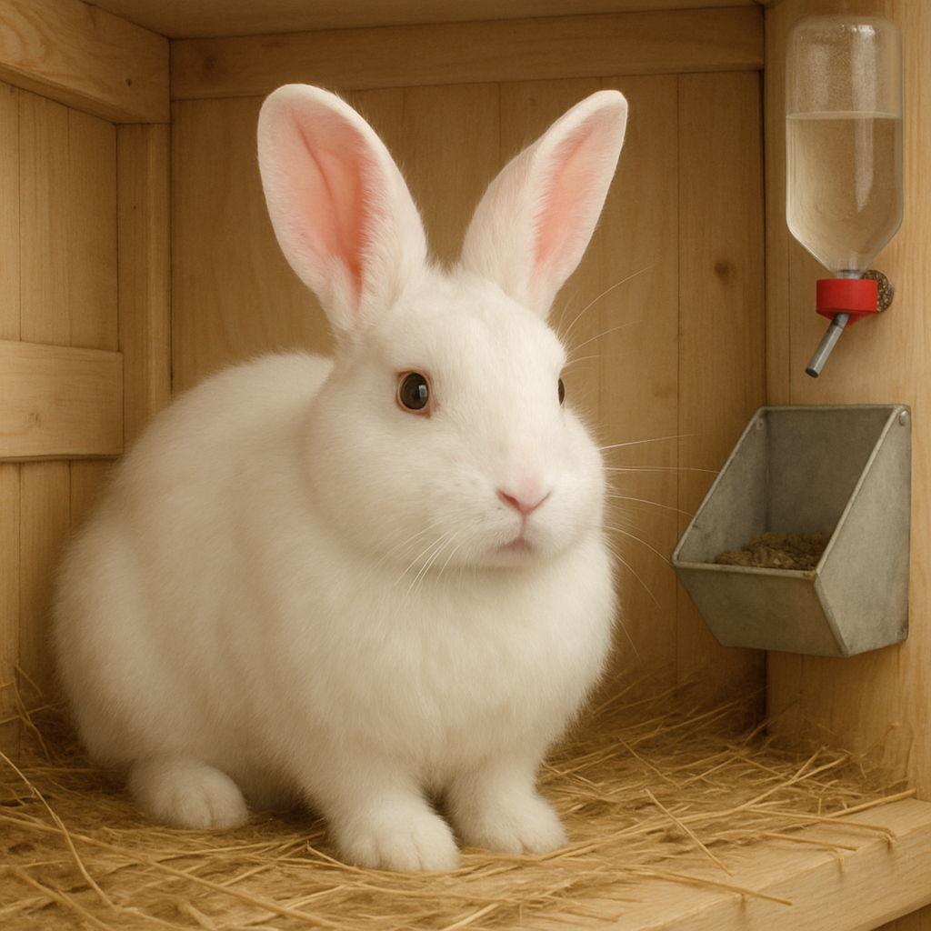 New Zealand White Rabbit diamond painting