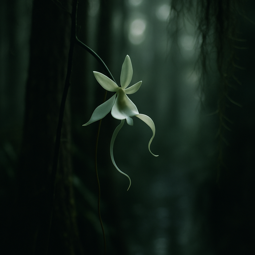 Ghost Orchid In A Subtropical Swamp DIY paint by diamonds