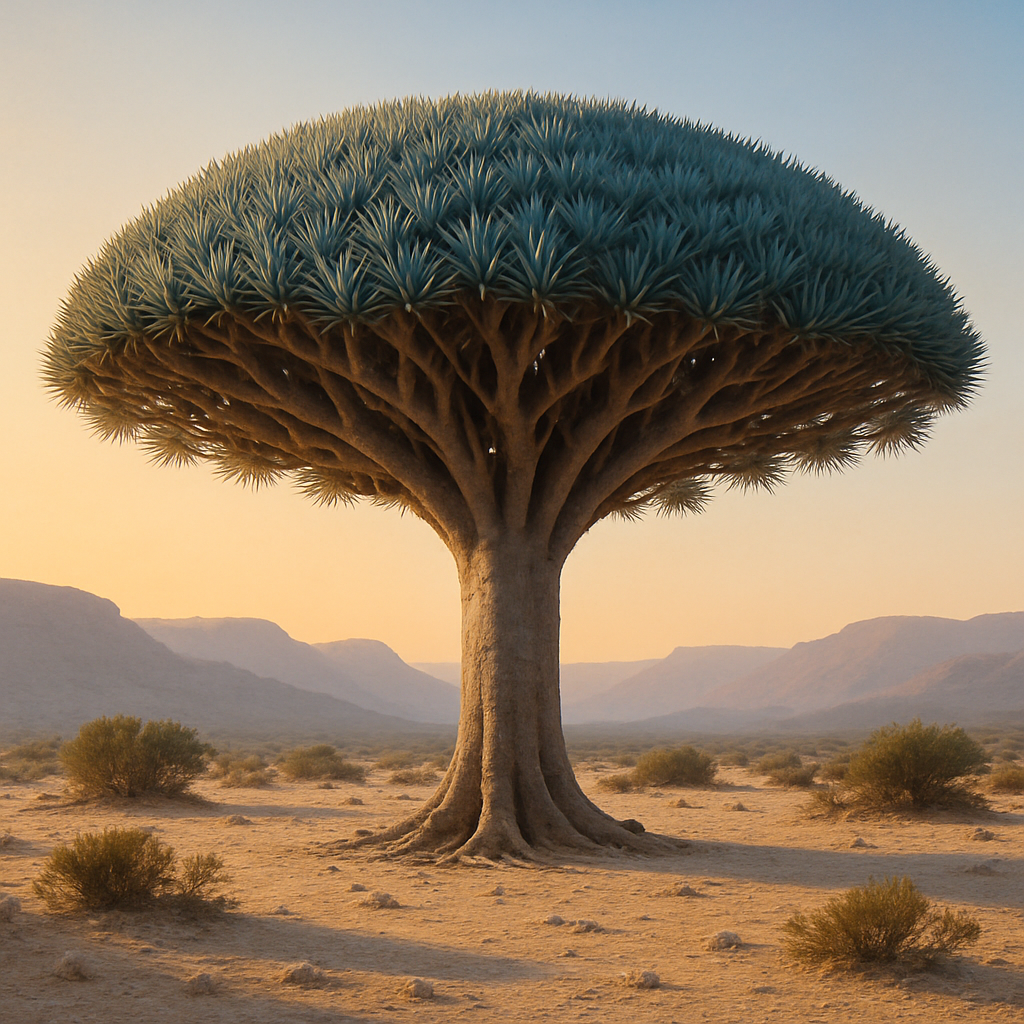 Dragon Blood Tree Of Socotra painting diamond kit