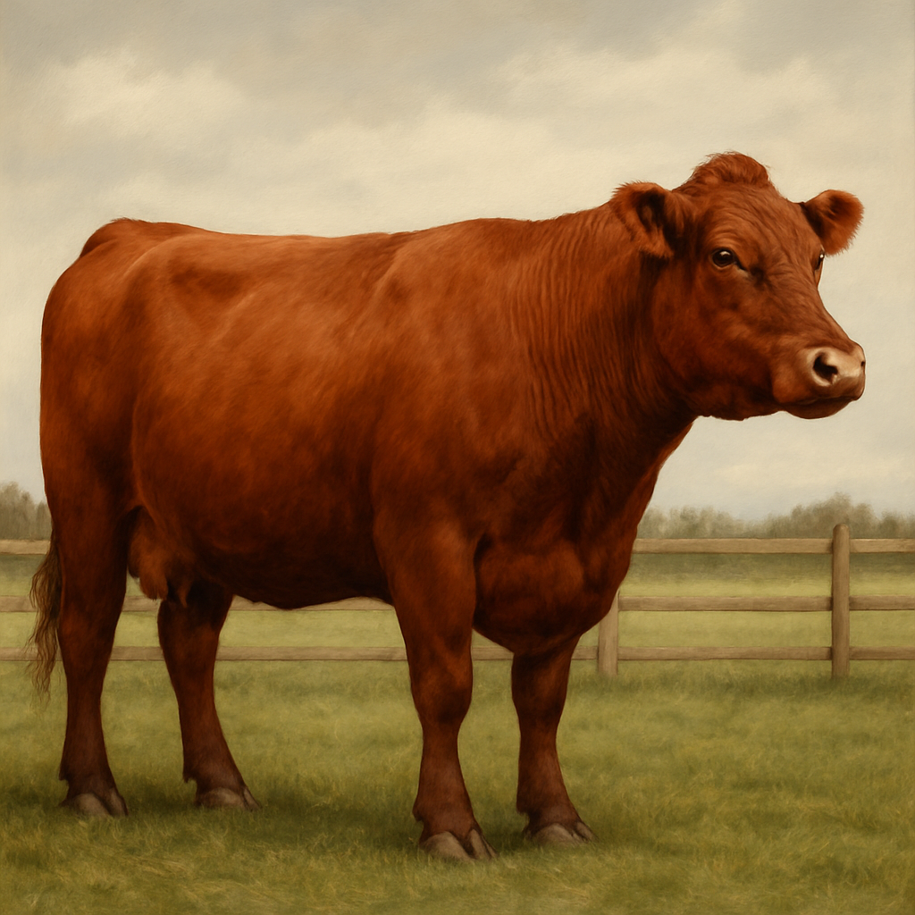 Red Poll Cattle diamond painting