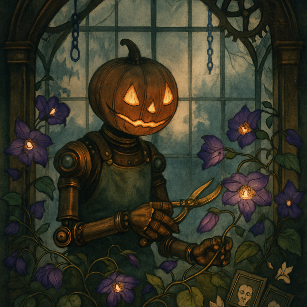 Clockwork Jack O Lantern Conservatory paint by color