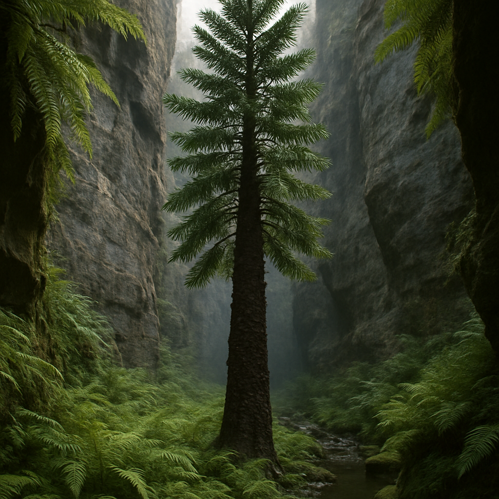 Wollemi Pine In Temperate Gorge painting diamond kit