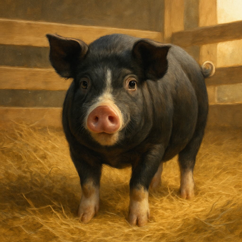 Berkshire Pig painting diamond kit