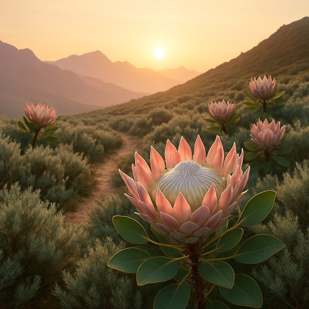 Protea Fynbos Sunrise Ridge diamonded painting kits